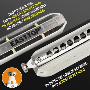 ساز دهنی کروماتیک ایستاپ مدل دریم 2.0 سفید