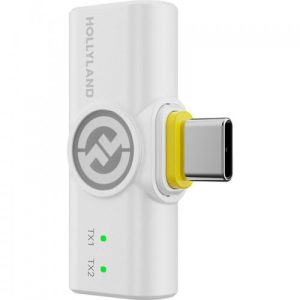 hollyland-lark-m2-duo-combo-white-color (8) میکروفون یقهای هالی لند LARK M2 Combo سفید