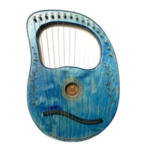 چنگ رومی ۱۶ سیم آبی مدل آکوا Aqua حفره گرد