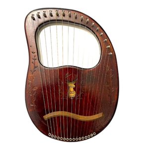 چنگ رومی ۱۶ سیم فندقی مدل هیزل Hazel حفره گوزن