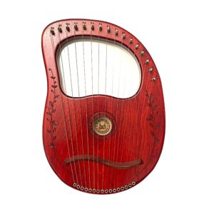 چنگ رومی ۱۶ سیم قرمز مدل رزا Rosa حفره گرد