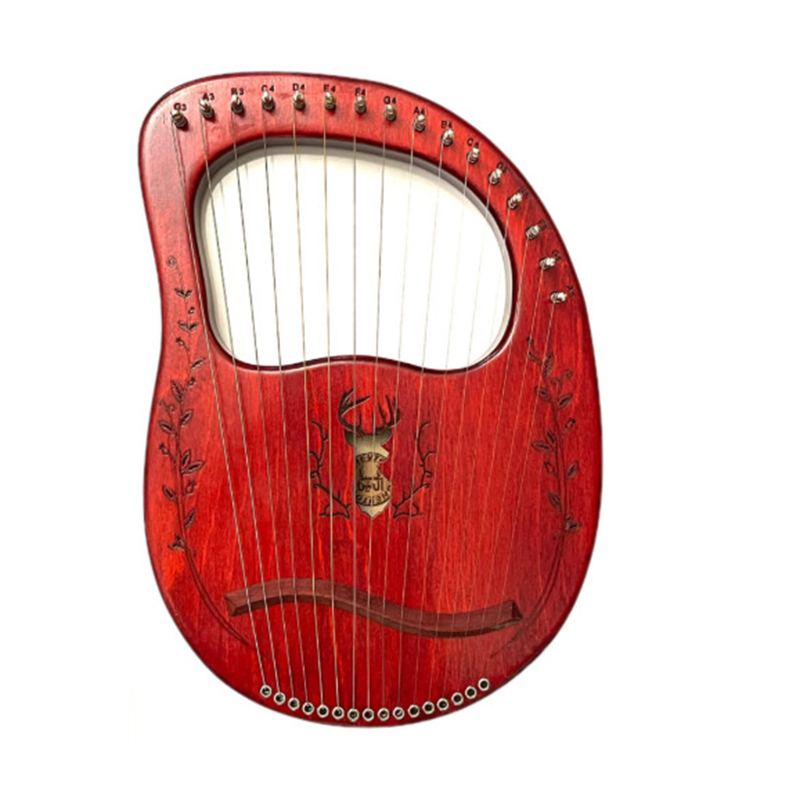 چنگ-رومی-۱۶-سیم-قرمز-مدل-رزا-Rosa-2 چنگ رومی ۱۶ سیم قرمز مدل رزا Rosa حفره گوزن