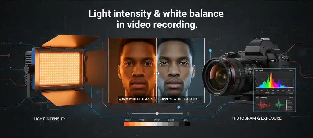 نور مناسب برای استریم زنده