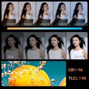 نور ویدیویی اولانزی C01 100W Portable COB Light