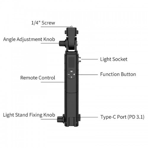 ulanzi-al120 (2) نور باتومی Ulanzi AL120 Bi Color