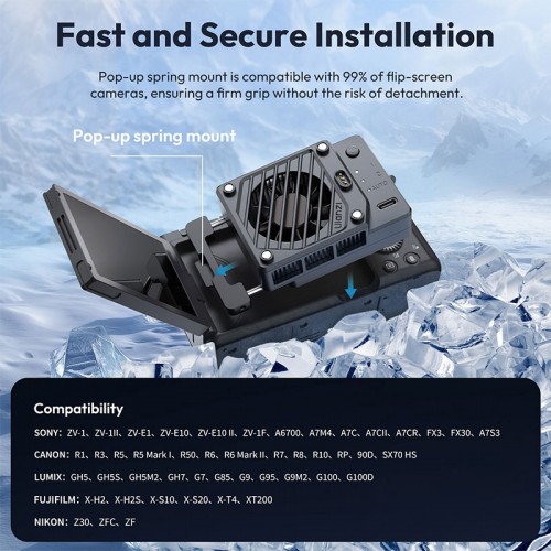 فن خنک کننده دوربین اولانزی Ulanzi CU01