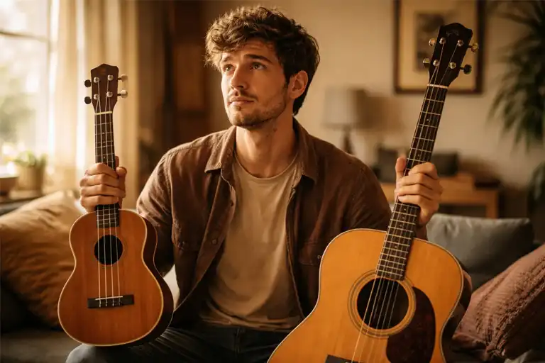 یوکللی یا گیتار؟ تفاوت‌ها و مزایا برای نوازندگان تازه‌کار