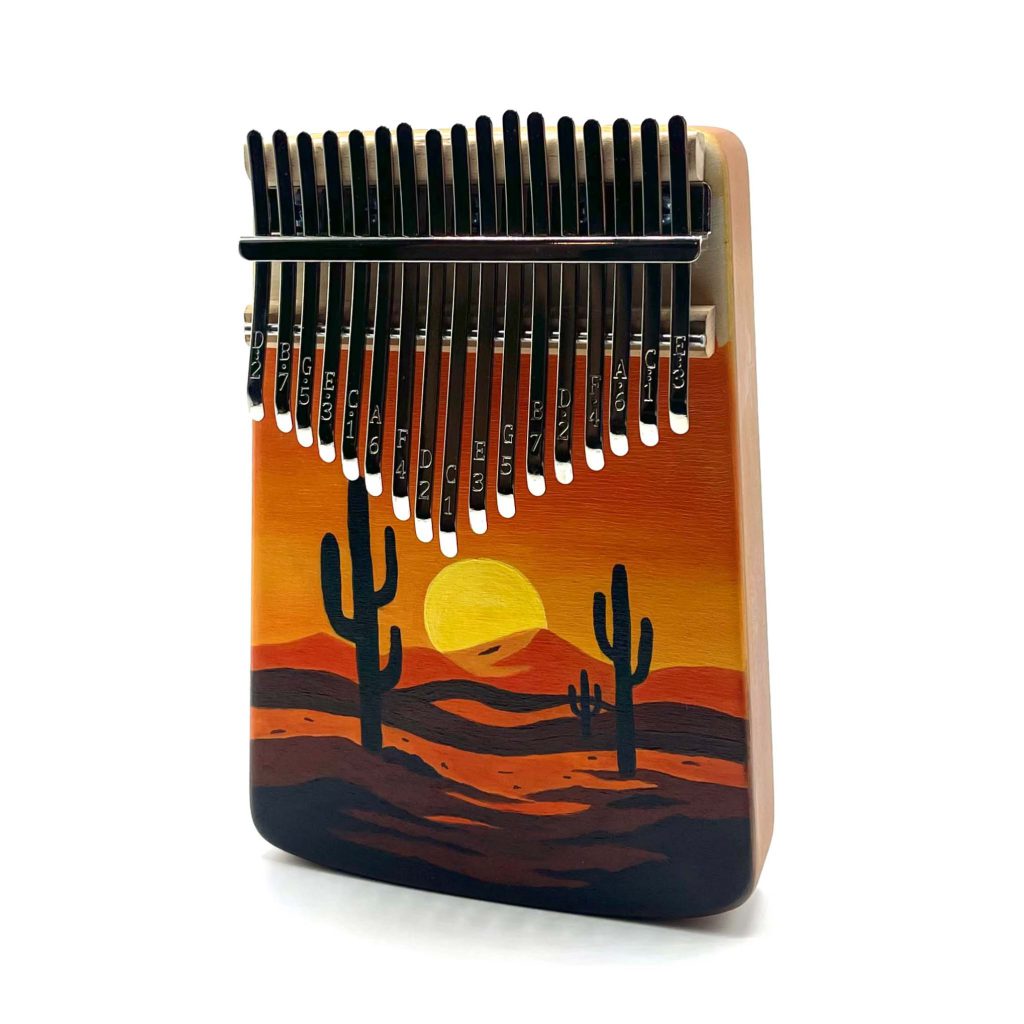 کالیمبا ۱۷ تیغه نقاشی دست ساز کاکتوس