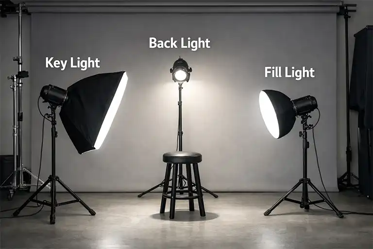 نورپردازی سه‌نقطه‌ای