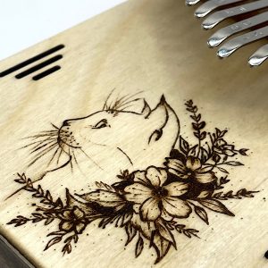 کالیمبا ۱۷ تیغه سوخته نگاری گربه